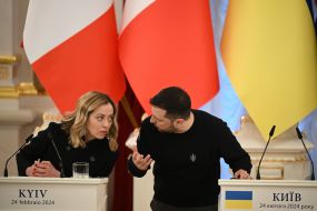 George Maloney and  Volodymyr Zelenskyi