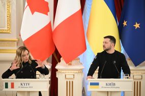 George Maloney and  Volodymyr Zelenskyi