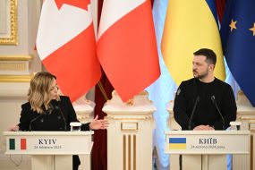 George Maloney and  Volodymyr Zelenskyi