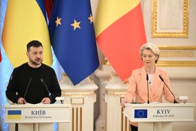 Volodymyr Zelenskyi and Ursula von der Leyen