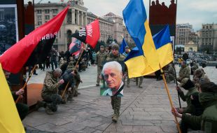 Farewell ceremony for dissident Stepan Khmara in Kyiv