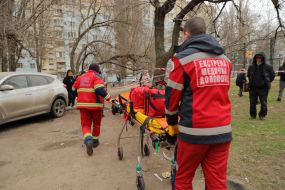 Consequences of an enemy UAV attack in Odesa