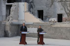 Volodymyr Zelenskyi and Kyriakos Mitsotakis