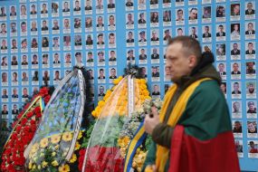 Farewell to Lithuanian volunteer Tadas Tumas in Kyiv