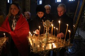 Farewell to Lithuanian volunteer Tadas Tumas in Kyiv