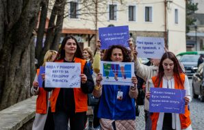 Participants of "Walk in Different Shoes for Gender Equality"
