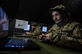 Military training of recruits of the 1st separate mechanized battalion "Da Vinci Wolves"