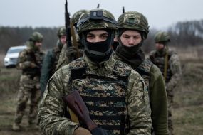 Military training of recruits of the 1st separate mechanized battalion "Da Vinci Wolves"