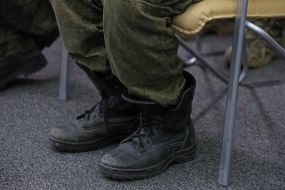 Сaptured mercenaries of the Russian Federation during a press conference