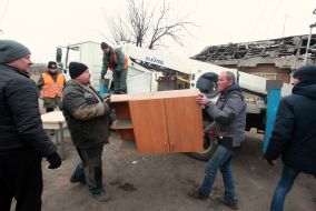 Consequences of Russian shelling of Novogrodivka in Donetsk region