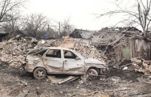 Consequences of Russian shelling of Novogrodivka in Donetsk region