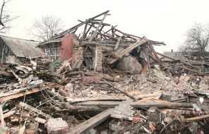 Consequences of Russian shelling of Novogrodivka in Donetsk region