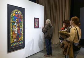 The exhibition of Ukrainian artist Alla Gorska in her sixties "Alla Gorska. Boryviter" in Kyiv