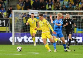 Football. National team of Ukraine - national team of Iceland