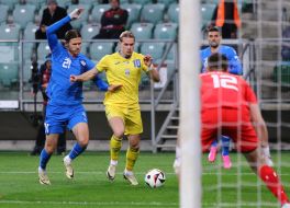 Football. National team of Ukraine - national team of Iceland
