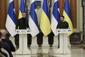 Volodymyr Zelenskyi and Alexander Stubb