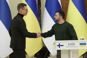 Volodymyr Zelenskyi and Alexander Stubb
