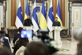 Volodymyr Zelenskyi and Alexander Stubb