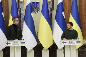 Volodymyr Zelenskyi and Alexander Stubb