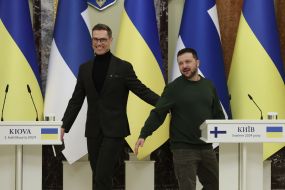 Volodymyr Zelenskyi and Alexander Stubb