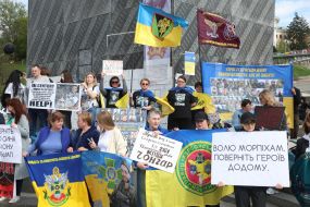 Action of relatives of prisoners of the 36th marine brigade