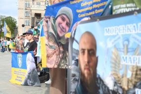 Action of relatives of prisoners of the 36th marine brigade