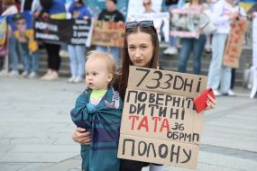 Action of relatives of prisoners of the 36th marine brigade