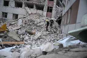 Consequences of the rocket attack on Chernigov