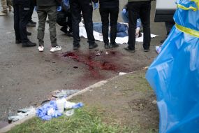 Consequences of the rocket attack on Chernigov