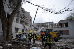 Наслідки ракетного обстрілу Чернігова