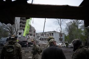 Наслідки ракетного обстрілу Чернігова