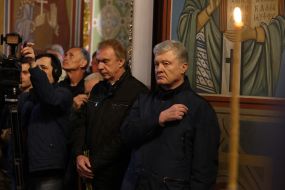 Volodymyr Ogryzko and Petro Poroshenko