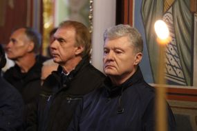 Volodymyr Ogryzko and Petro Poroshenko