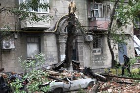 Consequences of the missile attack on the Dnipro