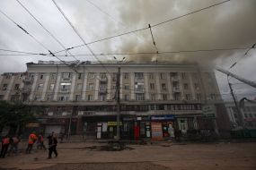 Consequences of the missile attack on the Dnipro