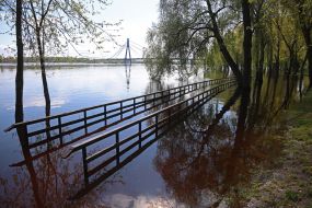 Flooded coastline in Natalka Park