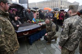 Farewell ceremony for Nazarii Lavrovsky, who died in the war