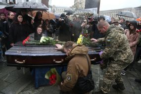 Farewell ceremony for Nazarii Lavrovsky, who died in the war