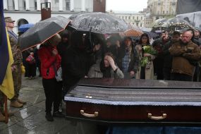 Farewell ceremony for Nazarii Lavrovsky, who died in the war