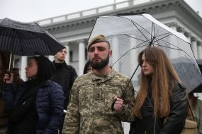 Farewell ceremony for Nazarii Lavrovsky, who died in the war