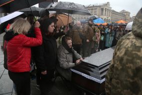 Farewell ceremony for Nazarii Lavrovsky, who died in the war