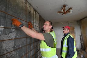 Reconstruction of six buildings destroyed by Russian shelling in Zaporizhzhia