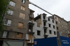 Reconstruction of six buildings destroyed by Russian shelling in Zaporizhzhia