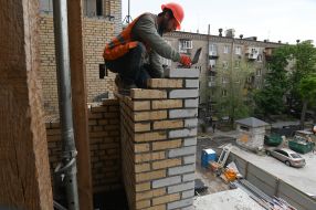 Reconstruction of six buildings destroyed by Russian shelling in Zaporizhzhia