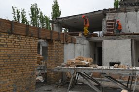 Reconstruction of six buildings destroyed by Russian shelling in Zaporizhzhia