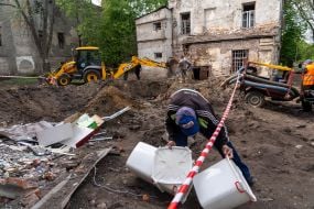 Consequences of a rocket attack on a psychiatric hospital in Kharkiv