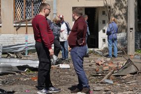 Наслідки ворожого обстрілу авіабомбами Харкова