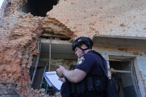 Наслідки ворожого обстрілу авіабомбами Харкова