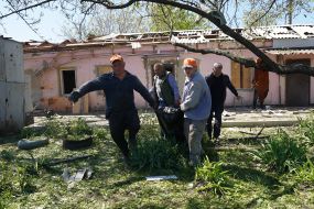 Наслідки ворожого обстрілу авіабомбами Харкова