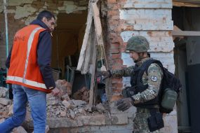 Наслідки ворожого обстрілу авіабомбами Харкова